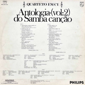 Quarteto em Cy - Antologia do Samba Canção Vol. 2 (1976) b