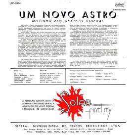 Miltinho & Sexteto Sideral - Um Novo Astro (1960) b